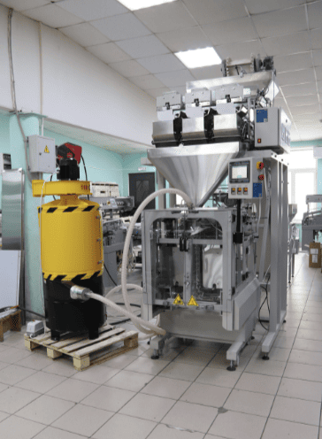 Упаковка чая. Фасовочно-упаковочный комплекс “Инпак-Про” с дозатором “МДВ-32”