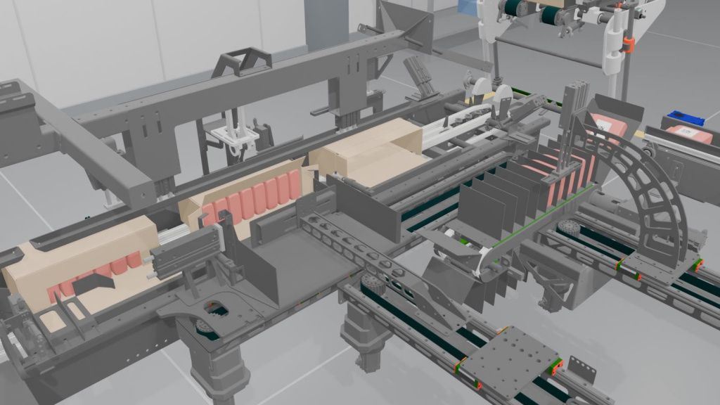 Группа из восьми штук задвинута, клапаны закрываются на ходу. Кадр из 3D-ролика.